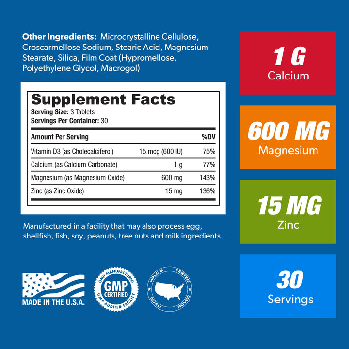 CALCIUM MAGNESIUM ZINC + D3